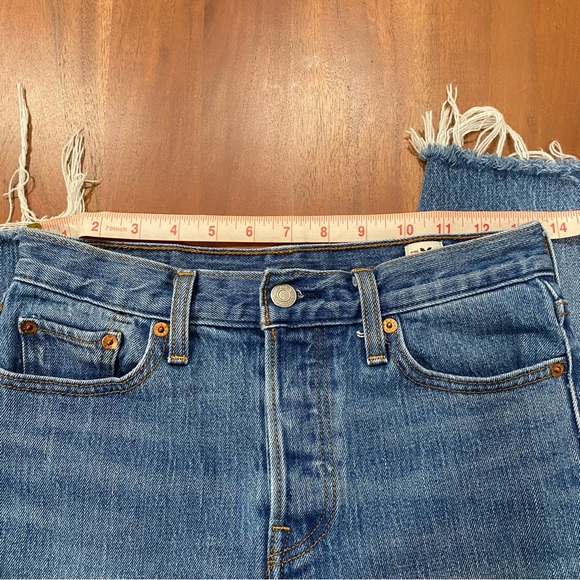 Levi’s White Oak Cone Denim Wedgie button fly 26 retro blogger fav raw crop - Picture 10 of 14